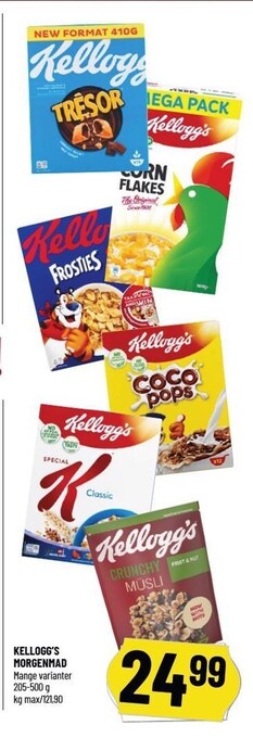 Løvbjerg Kellogg's morgenmad tilbud