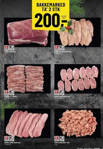 Løvbjerg Dansk nakkefilet, kyllingebrystfilet, svinekoteletter, skinkeschnitzler, skinkekød i tern el. svinebryst i skiver tilbud