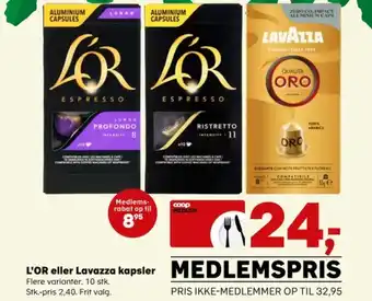 Kvickly Lor kaffekapsler tilbud