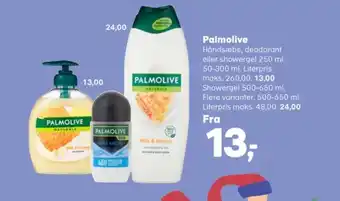 Kvickly Palmolive flydende sæbe tilbud