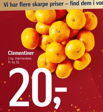 Føtex Ukendt clementiner tilbud