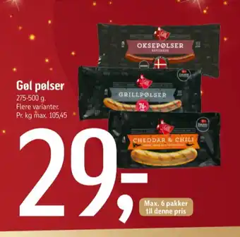 Føtex Gøl oksekødspølser tilbud