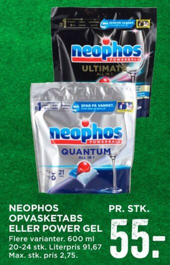 MENY Neophos maskinopvask-gel tilbud