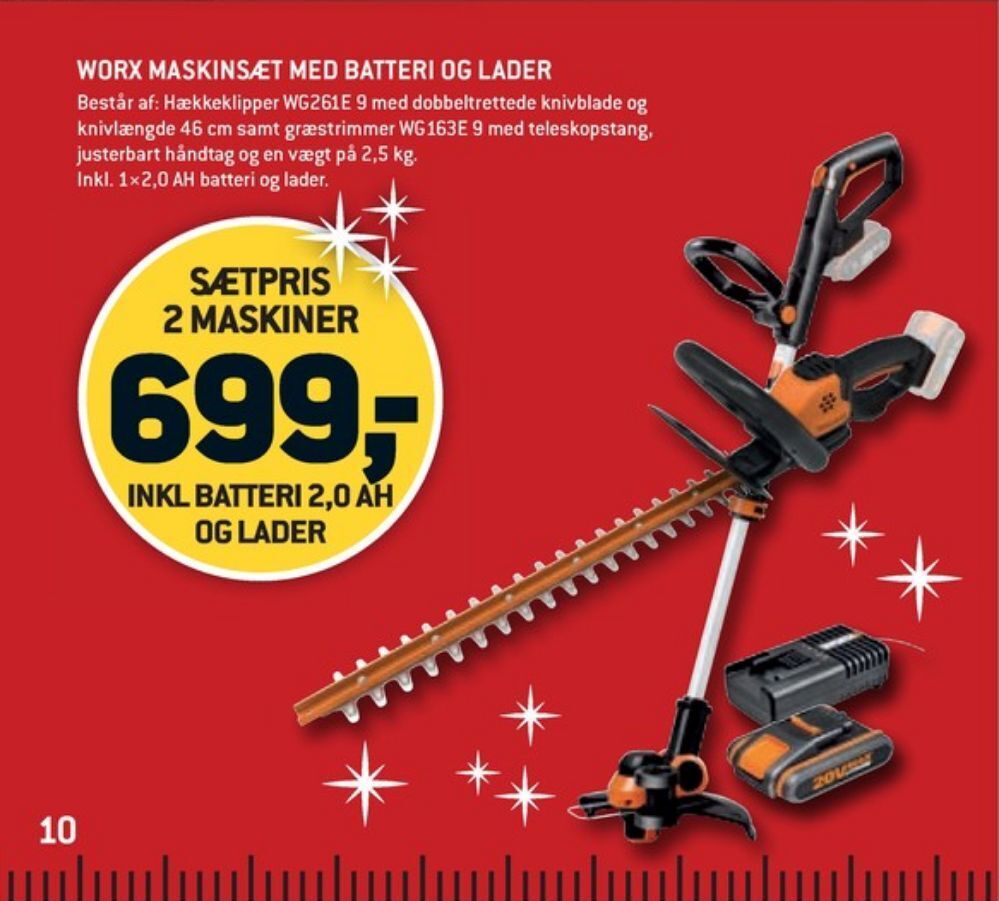 Worx professional værktøjssæt tilbud hos XL-BYG