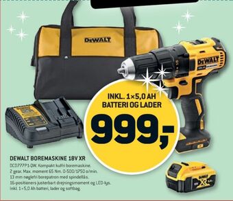 XL-BYG Dewalt boremaskine tilbud