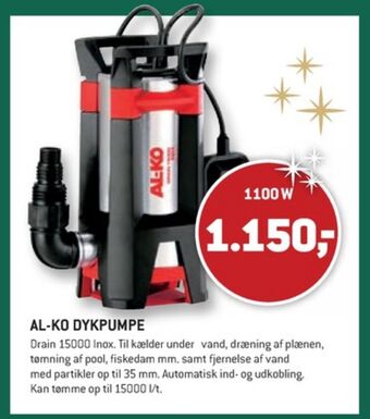 XL-BYG Al-ko dykpumpe tilbud
