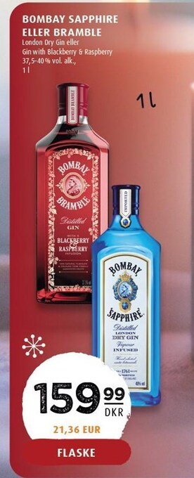 Scandinavian Park Bombay sapphire eller bramble tilbud