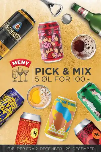 MENY Pick & mix øl tilbud