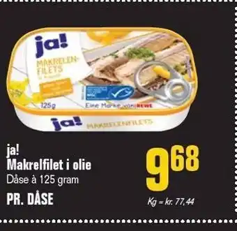 Otto Duborg Makrelfilet i olie tilbud