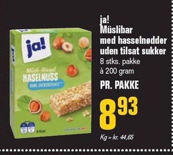 Otto Duborg Müslibar med hasselnødder uden tilsat sukker tilbud