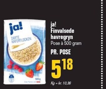 Otto Duborg Finvalsede havregryn tilbud