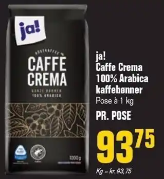 Poetzsch Padborg Caffe crema 100% arabica kaffebønner tilbud