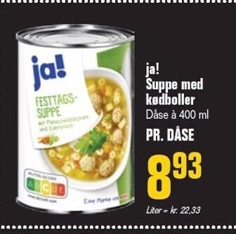 Otto Duborg Suppe med kødboller tilbud