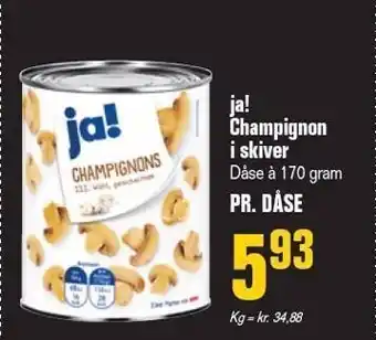 Otto Duborg Champignon i skiver tilbud