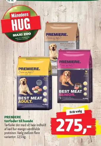 Maxi Zoo Premiere tørfoder til hunde tilbud