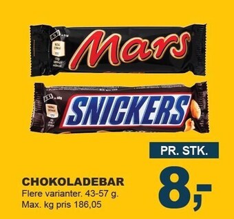 Let-Køb Chokoladebar tilbud