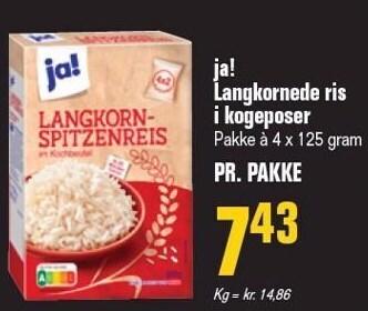 Poetzsch Padborg Ja! langkornede ris i kogeposer tilbud
