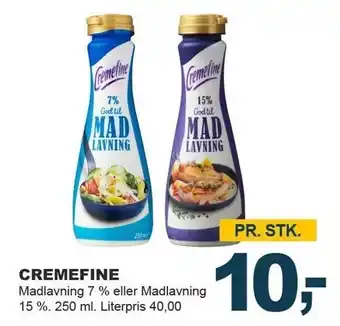 Let-Køb Cremefine madlavning tilbud
