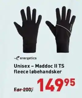 Intersport Unisex - maddoc ii ts fleece løbehandsker tilbud