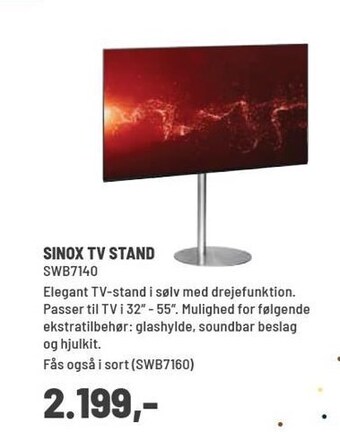 Panasonic Center Sinox tv stand tilbud