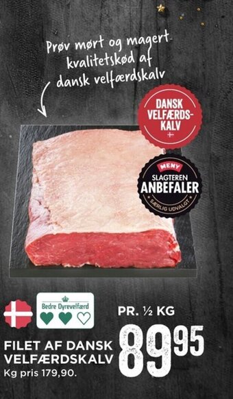 MENY Filet Af Dansk Velfærdskalv tilbud