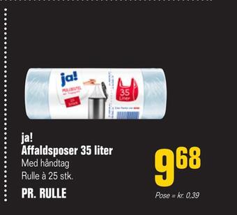Otto Duborg Ja! affaldsposer 35 liter tilbud