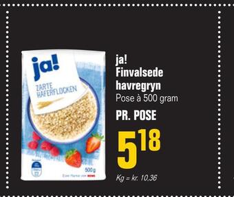 Otto Duborg Ja! finvalsede havregryn tilbud