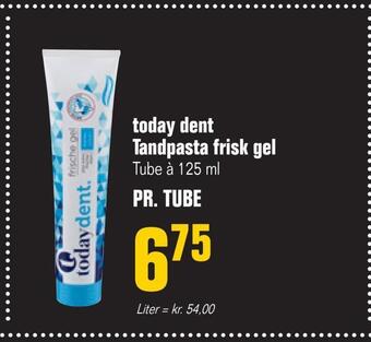 Otto Duborg Today dent tandpasta frisk gel tilbud