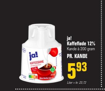 Otto Duborg Ja! kaffefløde 12% tilbud