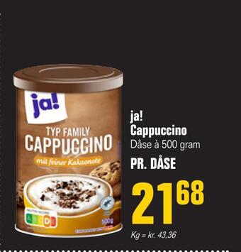 Otto Duborg Ja! cappuccino tilbud