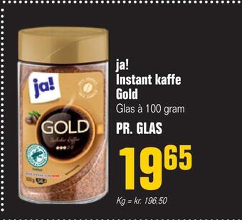 Otto Duborg Ja! instant kaffe gold tilbud