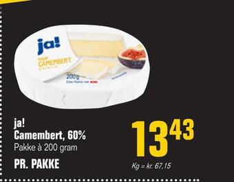 Otto Duborg Ja! camembert, 60% tilbud