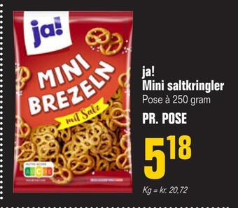Otto Duborg Ja! mini saltkringler tilbud