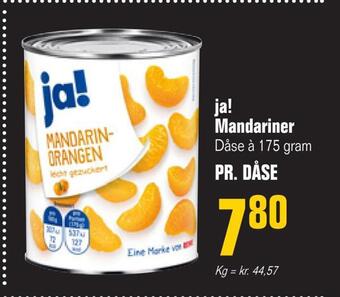 Otto Duborg Ja! mandariner tilbud