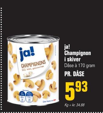 Otto Duborg Ja! champignon i skiver tilbud