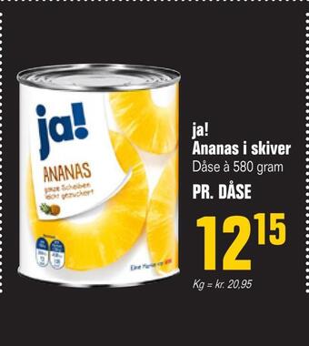 Otto Duborg Ja! ananas i skiver tilbud