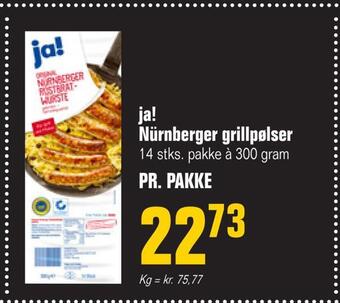 Otto Duborg Ja! nürnberger grillpølser tilbud