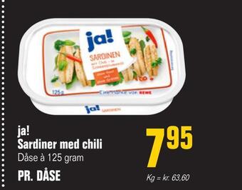 Poetzsch Padborg Ja! sardiner med chili tilbud