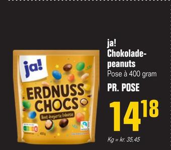 Poetzsch Padborg Ja! chokolade peanuts tilbud