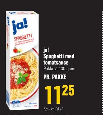Poetzsch Padborg Ja! spaghetti med tomatsauce tilbud
