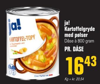Poetzsch Padborg Ja! kartoffelgryde med pølser tilbud