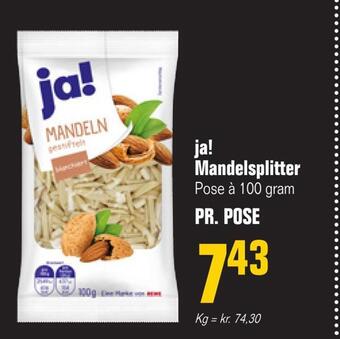 Poetzsch Padborg Ja! mandelsplitter tilbud