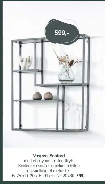 Daells Bolighus Vægreol seaford tilbud