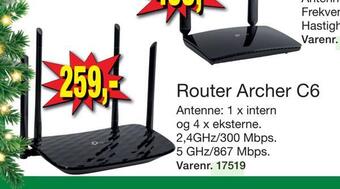 Harald Nyborg Router archer c6 tilbud