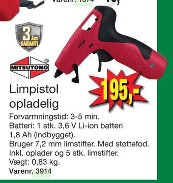 Harald Nyborg Limpistol opladelig tilbud
