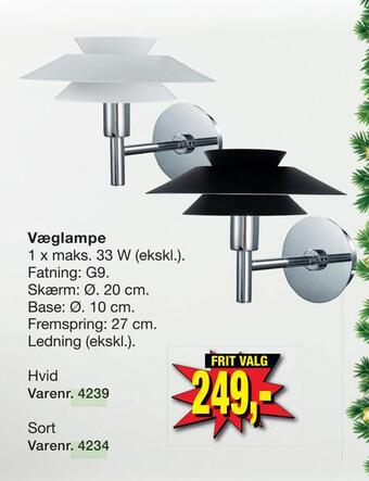 Harald Nyborg Væglampe tilbud
