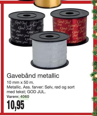 Harald Nyborg Gavebånd metallic tilbud