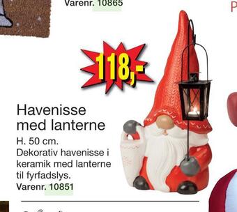 Harald Nyborg Havenisse med lanterne tilbud
