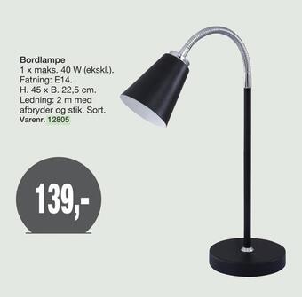 Harald Nyborg Bordlampe tilbud