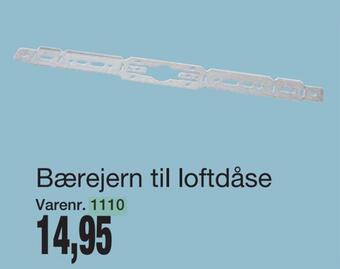 Bærejern til loftdåse